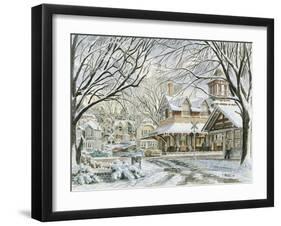 Waiting For The 4:15-Stanton Manolakas-Framed Giclee Print