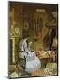 Waiting for the Artist, 1859-George Winchester-Mounted Premium Giclee Print