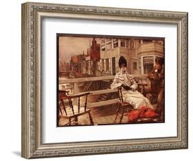 Waiting for the Boat at Greenwich-James Tissot-Framed Giclee Print
