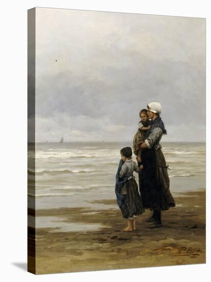 Waiting for the Boats, 1881-Philippe Lodowyck Jacob Frederik Sadee-Stretched Canvas