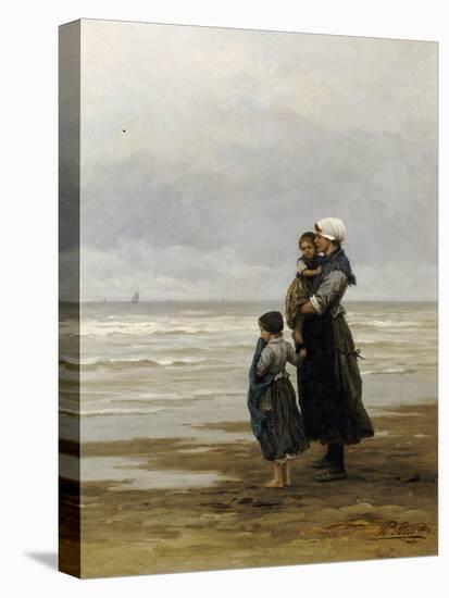 Waiting for the Boats, 1881-Philippe Lodowyck Jacob Frederik Sadee-Stretched Canvas