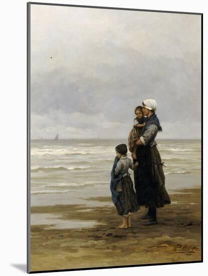 Waiting for the Boats, 1881-Philippe Lodowyck Jacob Frederik Sadee-Mounted Giclee Print