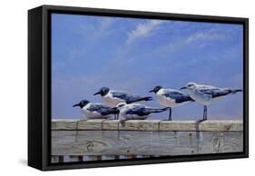 Waiting for the Boats-Michael Jackson-Framed Stretched Canvas