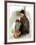 "Waiting for the Bus,"December 13, 1930-Ellen Pyle-Framed Giclee Print