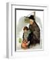 "Waiting for the Bus,"December 13, 1930-Ellen Pyle-Framed Giclee Print