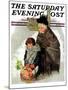 "Waiting for the Bus," Saturday Evening Post Cover, December 13, 1930-Ellen Pyle-Mounted Giclee Print