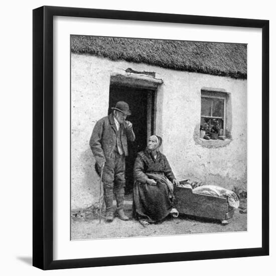 Waiting for the Doctor in Remote Galway, Ireland, 1922-AW Cutler-Framed Giclee Print