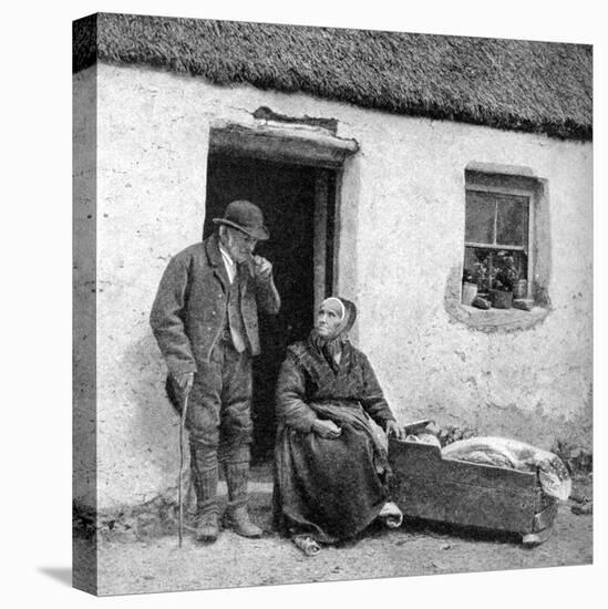 Waiting for the Doctor in Remote Galway, Ireland, 1922-AW Cutler-Stretched Canvas