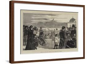 Waiting for the End, a Sketch on the Terrace of St Germain-Sir James Dromgole Linton-Framed Giclee Print