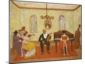 Waiting for the Entrance-Pedro Figari-Mounted Giclee Print