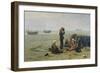 Waiting For the Fish, Berck-Sur-Mer-Charles Emmanuel Joseph Roussel-Framed Giclee Print