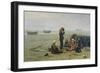 Waiting For the Fish, Berck-Sur-Mer-Charles Emmanuel Joseph Roussel-Framed Giclee Print