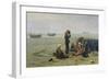 Waiting For the Fish, Berck-Sur-Mer-Charles Emmanuel Joseph Roussel-Framed Giclee Print