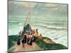 Waiting for the Fishermen in Brittany-Henry Moret-Mounted Giclee Print