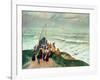 Waiting for the Fishermen in Brittany-Henry Moret-Framed Giclee Print