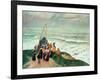 Waiting for the Fishermen in Brittany-Henry Moret-Framed Giclee Print