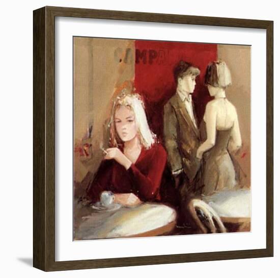 Waiting for the Man I-Giuliano Trombini-Framed Art Print