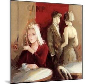 Waiting for the Man I-Giuliano Trombini-Mounted Art Print