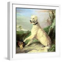 Waiting for the Master-Edwin Landseer-Framed Giclee Print