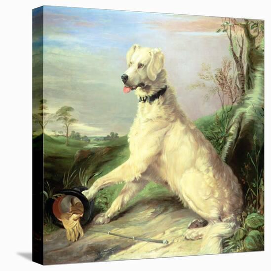 Waiting for the Master-Edwin Landseer-Stretched Canvas