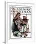 "Waiting for the New Year," Country Gentleman Cover, January 3, 1925-William Meade Prince-Framed Giclee Print