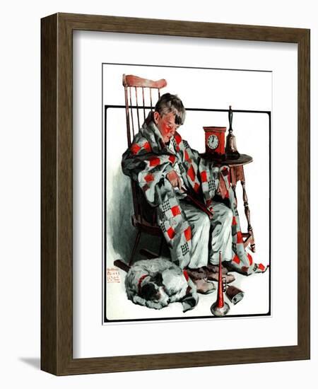 "Waiting for the New Year,"January 3, 1925-William Meade Prince-Framed Giclee Print