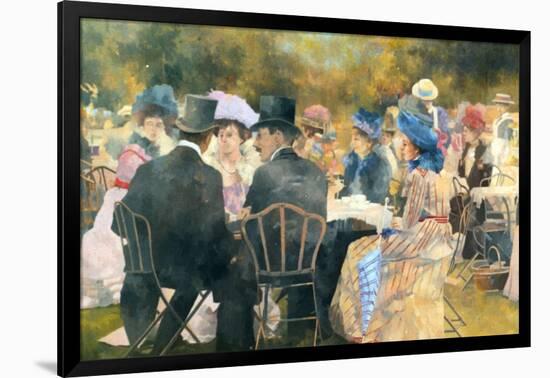 Waiting for the Paddle Steamers-Peter Miller-Framed Giclee Print