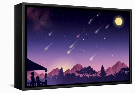 Waiting for the Perseids - Jack & Jill-Richard Hoit-Framed Stretched Canvas