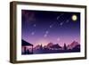 Waiting for the Perseids - Jack & Jill-Richard Hoit-Framed Premium Giclee Print