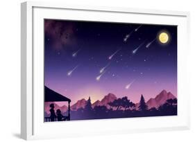 Waiting for the Perseids - Jack & Jill-Richard Hoit-Framed Giclee Print