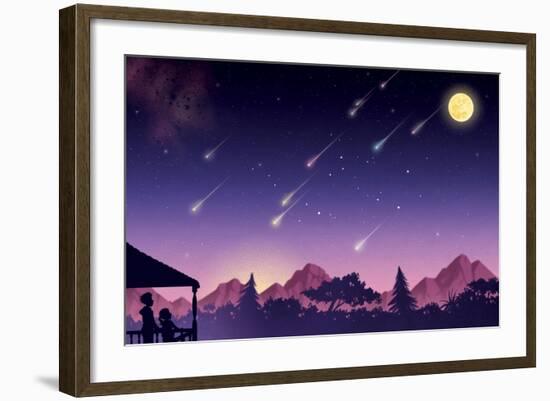 Waiting for the Perseids - Jack & Jill-Richard Hoit-Framed Giclee Print