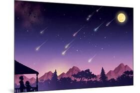 Waiting for the Perseids - Jack & Jill-Richard Hoit-Mounted Giclee Print