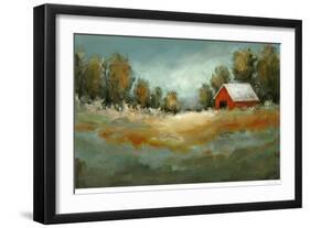 Waiting for the Rain-Christina Long-Framed Art Print