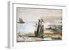 Waiting for the Return of the Fishing Fleets, 1881-Winslow Homer-Framed Premium Giclee Print