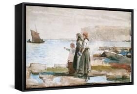 Waiting for the Return of the Fishing Fleets, 1881-Winslow Homer-Framed Stretched Canvas