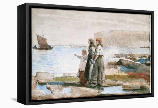 Waiting for the Return of the Fishing Fleets, 1881-Winslow Homer-Framed Stretched Canvas
