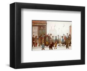 Waiting for the Shops to Open-Laurence Stephen Lowry-Framed Art Print