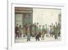 Waiting For The Shops To Open-Laurence Stephen Lowry-Framed Giclee Print