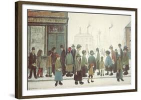 Waiting For The Shops To Open-Laurence Stephen Lowry-Framed Giclee Print