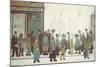 Waiting For The Shops To Open-Laurence Stephen Lowry-Mounted Giclee Print