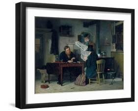 Waiting for the Stage, 1851-Richard Caton Woodville-Framed Giclee Print