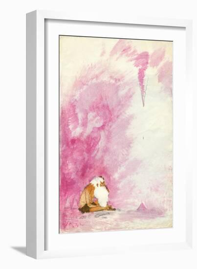 Waiting for the Stalagmite-George Adamson-Framed Giclee Print