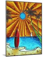Waiting For The Surf-Megan Aroon Duncanson-Mounted Art Print