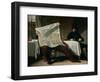 Waiting For the Times, 1831-Benjamin Robert Haydon-Framed Giclee Print