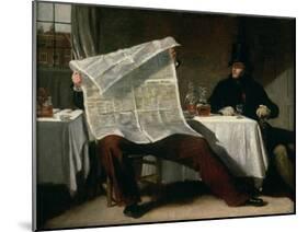 Waiting For the Times, 1831-Benjamin Robert Haydon-Mounted Giclee Print