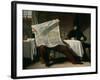 Waiting For the Times, 1831-Benjamin Robert Haydon-Framed Giclee Print