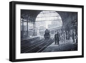 Waiting for the Train, 2008-Kevin Parrish-Framed Giclee Print