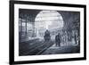 Waiting for the Train, 2008-Kevin Parrish-Framed Giclee Print