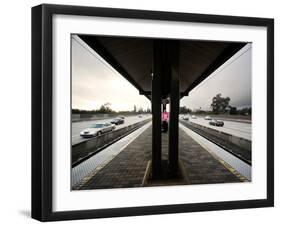 Waiting for the Train-Kevin Lange-Framed Photographic Print