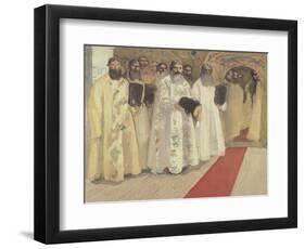 Waiting for the Tzar, 1901-Andrei Petrovich Ryabushkin-Framed Giclee Print